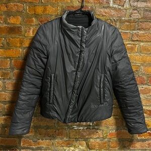 HELMUT LANG Black Quilted Puffer Jacket - S